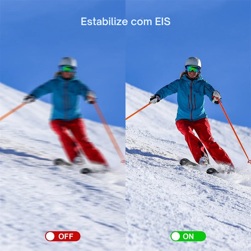 Câmera de Ação SJCAM C100 Plus 4K à Prova d’Água com Wi-Fi e EIS