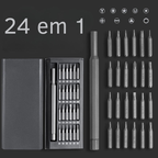 Kit de Chaves de Precisão Magnéticas 24 em 1 – Profissional e Compacto para Eletrônicos