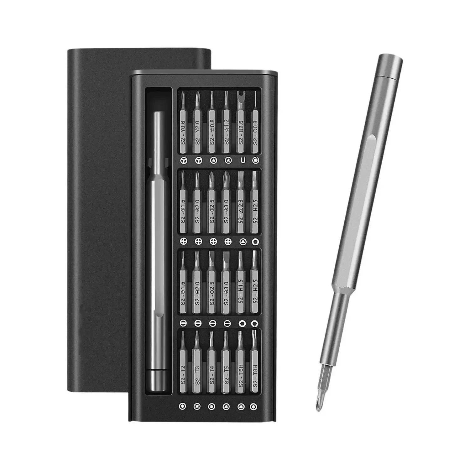 Kit de Chaves de Precisão Magnéticas 24 em 1 – Profissional e Compacto para Eletrônicos