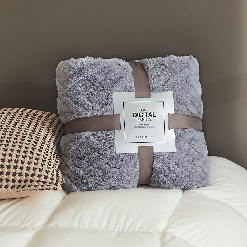 Cobertor de Veludo Premium – Manta Macia e Aconchegante para Sofá e Quarto