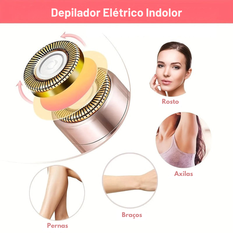 Depilador Portátil para Mulheres – Pele Suave, Conforto e Resultados