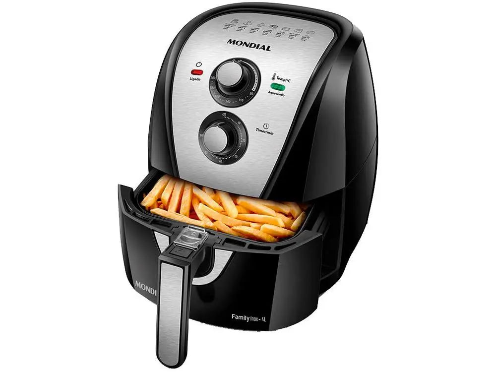 Fritadeira Sem Óleo Mondial 4L – Air Fryer Saudável e Prática para o Dia a Dia