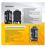 Kit Ferramentas 115 em 1 – Completo, Versátil e Preciso para Reparos