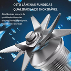 Liquidificador Processador de Alimentos 2L com Velocidade Ajustável para Sucos e Smoothies