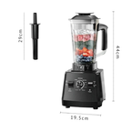 Liquidificador Processador de Alimentos 2L com Velocidade Ajustável para Sucos e Smoothies