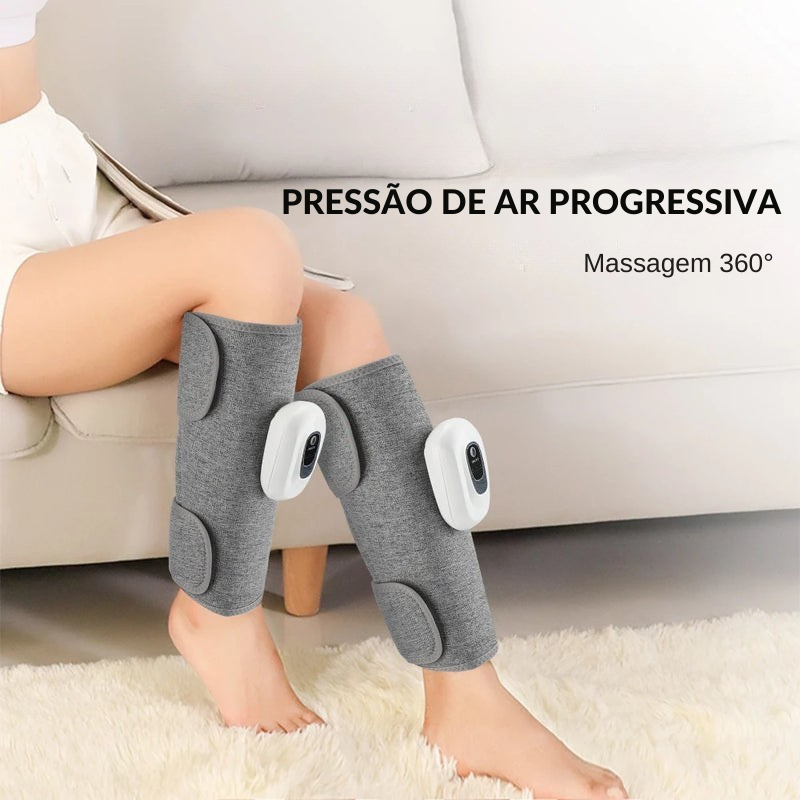 Massageador Elétrico para Pernas Portátil com Vibração e Relaxamento Muscular