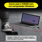 Pedal Passador de Página M-VAVE Cube Turner Pro Bluetooth Recarregável