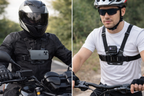 Suporte Peitoral Ajustável para Celular e GoPro para Moto e Bicicleta